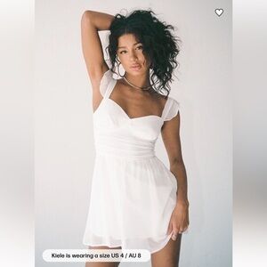 Princess Polly Elegant White Mini Dress